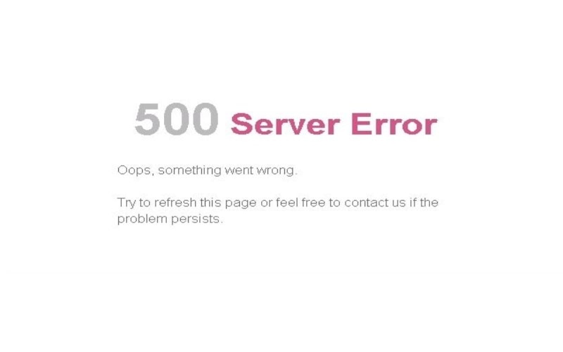 Error 500 Error 500