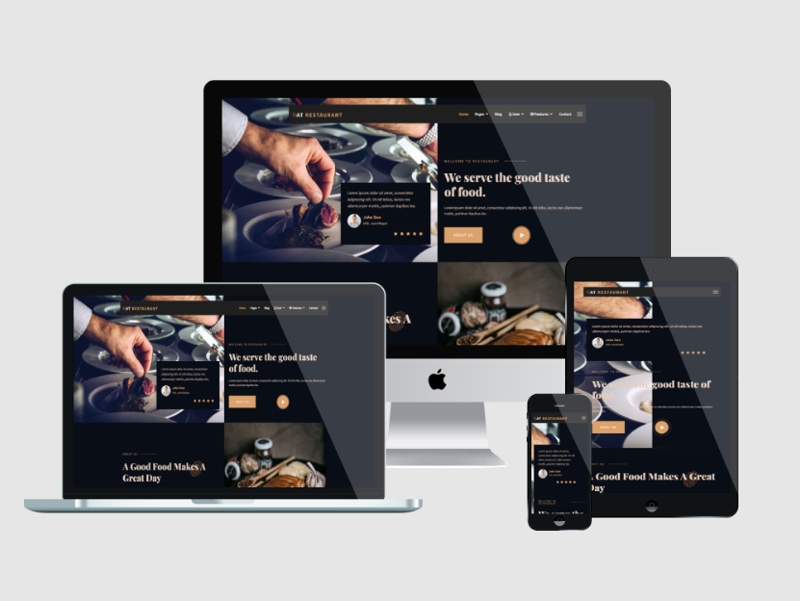 Website menu bar