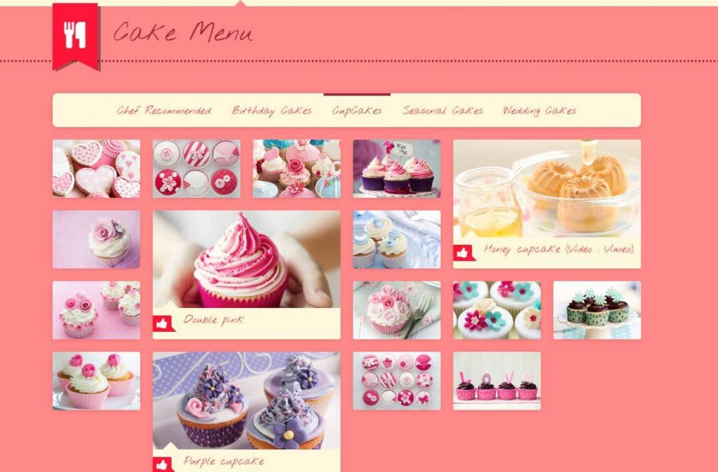 Thiết kế website tiệm bánh